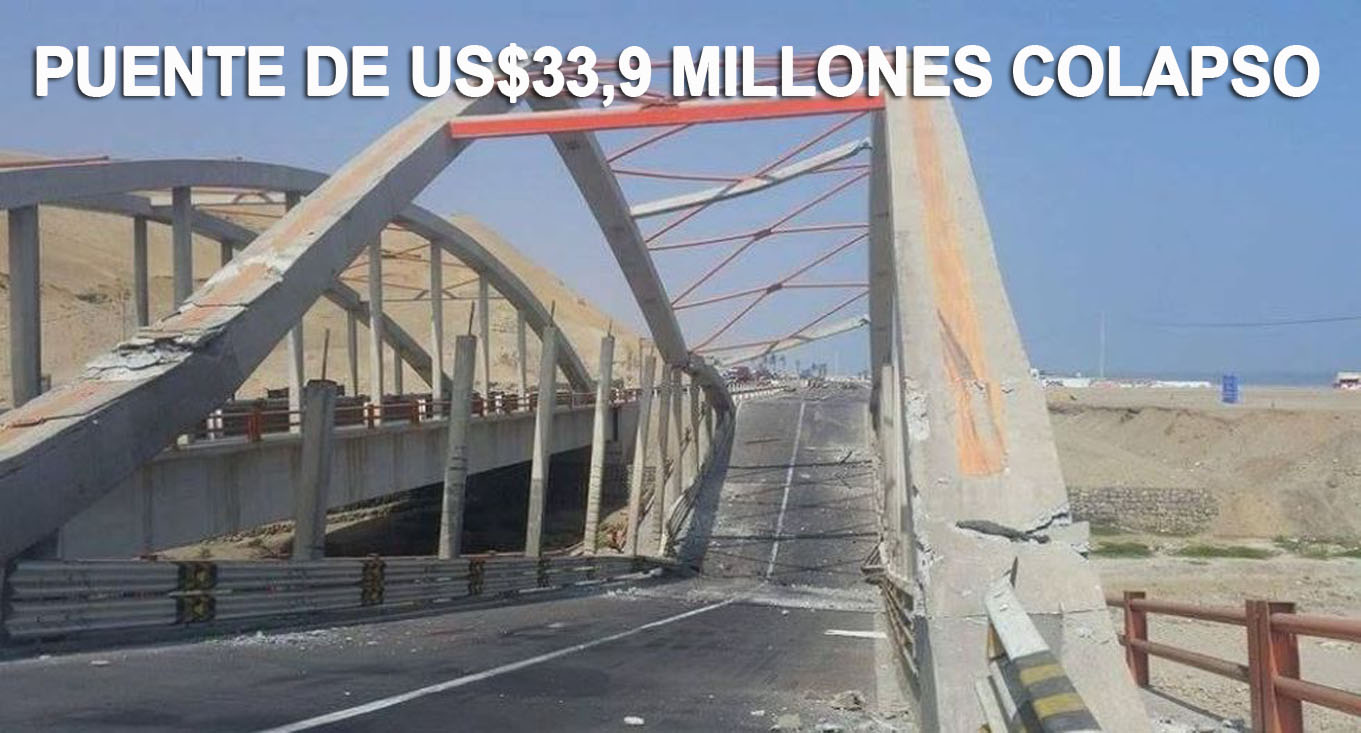 Alan García: Se cayó puente que inauguró en 2011 y que costó US$33,9 millones