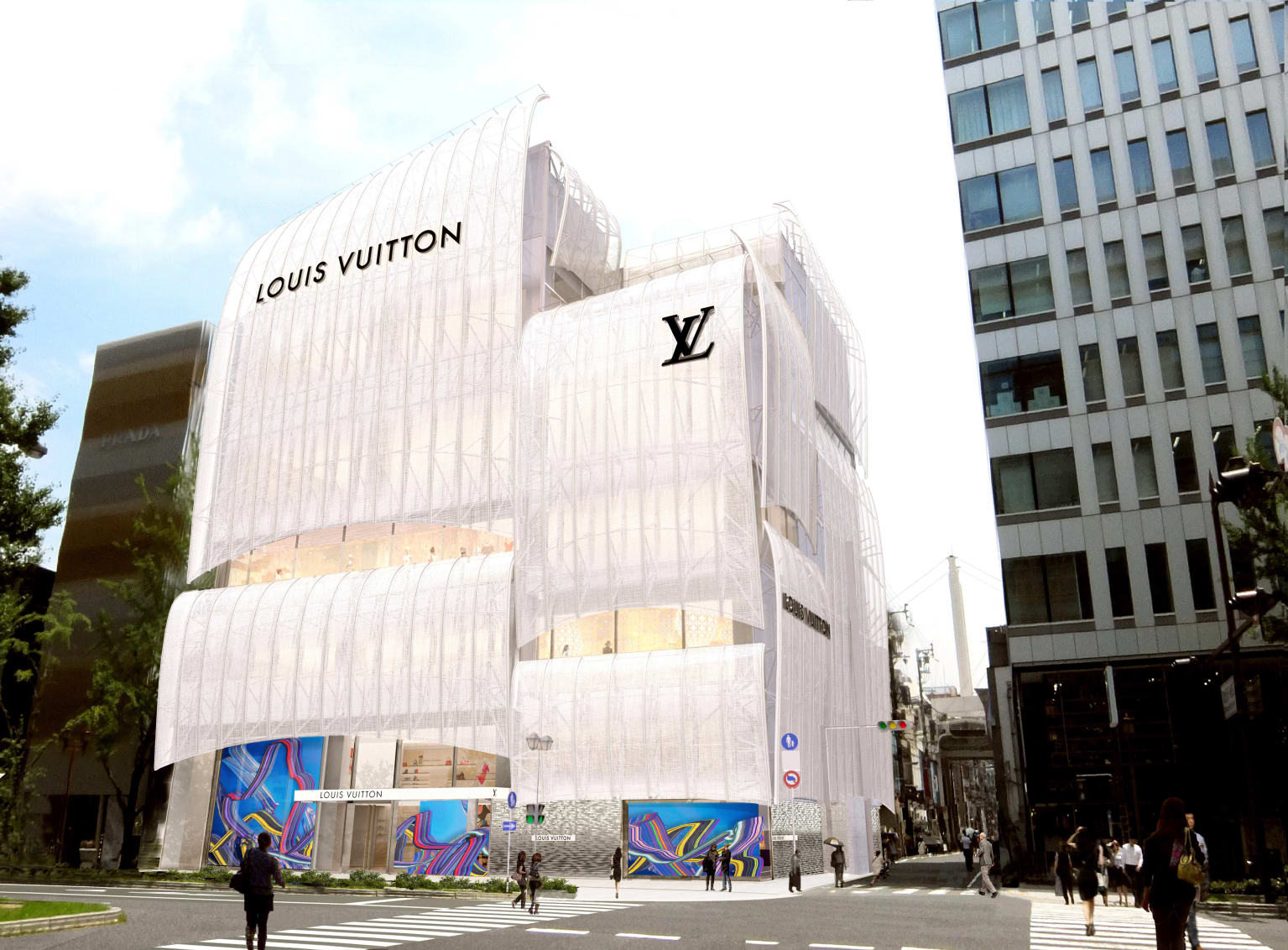 Louis Vuitton abrirá en febrero su mayor tienda en Japón y tendrá restaurante.