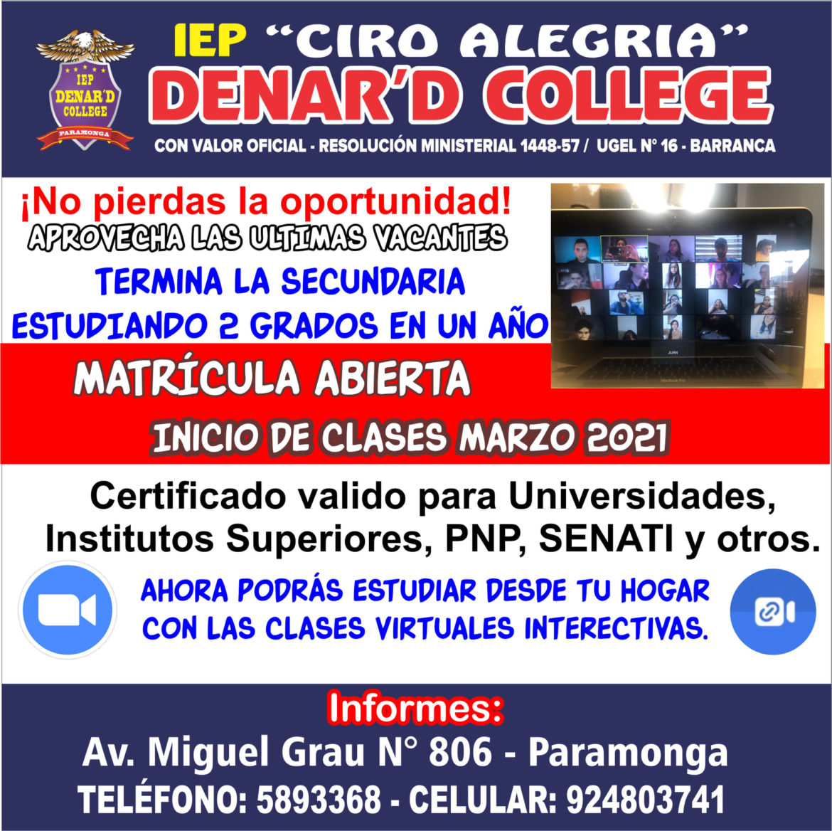 Denard College Ciro Alegria